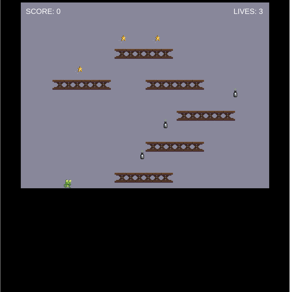 Javascript Frog Game