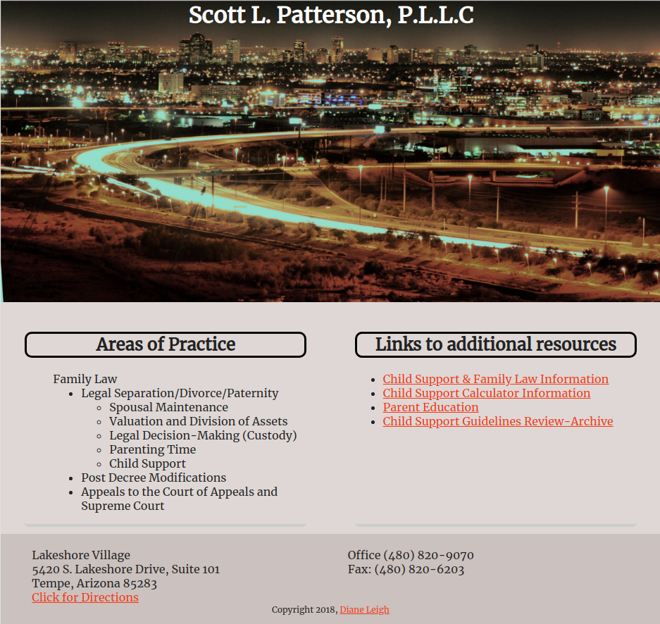 Attorney Scott Patterson Website